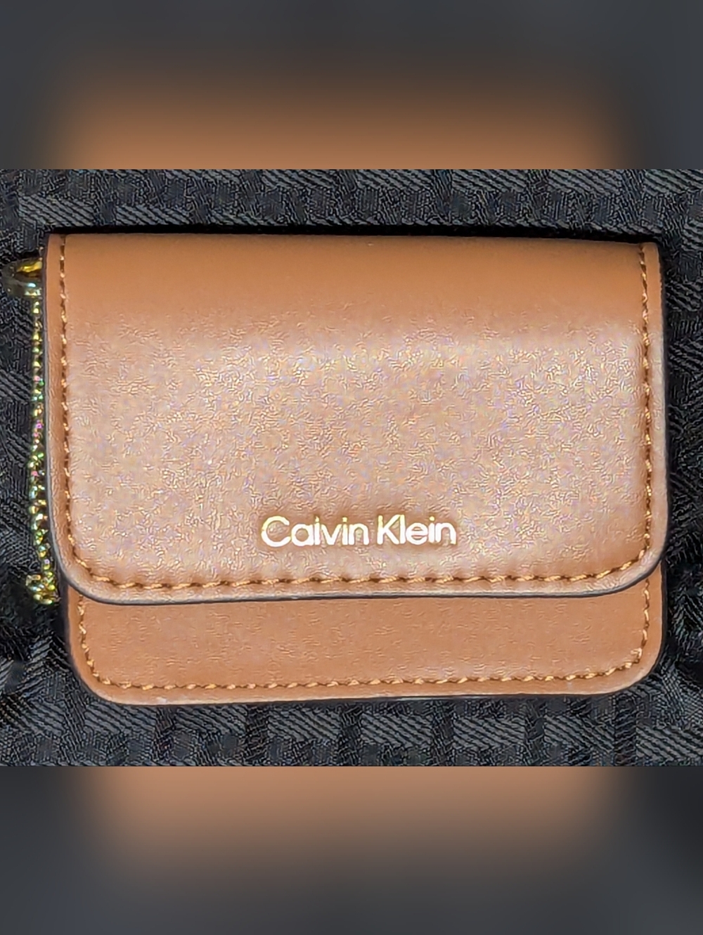 Calvin Klein Brown Card Wallet Or Medicine Case.
